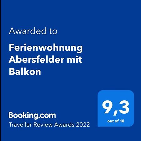 Ferienwohnung Abersfelder Mit Balkon Wildflecken Exterior foto